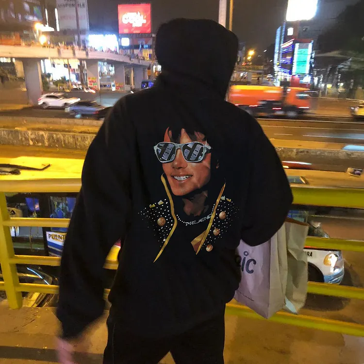 Sunglasses & Sparkle&rsquo;s Bold Swagger Printed Men's Hoodie