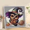 Diamond Painting-DIY Crystal Rhinestone Halloween Owl