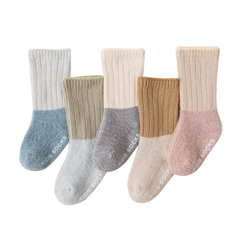 Letclo™ 2021 Autumn And Winter Thick Coral Fleece Children Baby Non-slip Floor Socks letclo Letclo