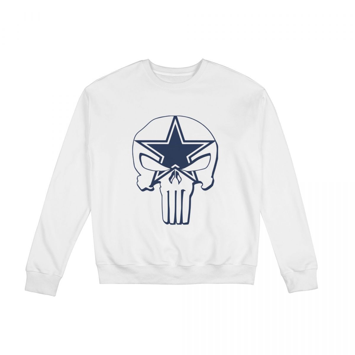 Dallas Cowboys Skeleton Unisex Round Neck Sweatshirt