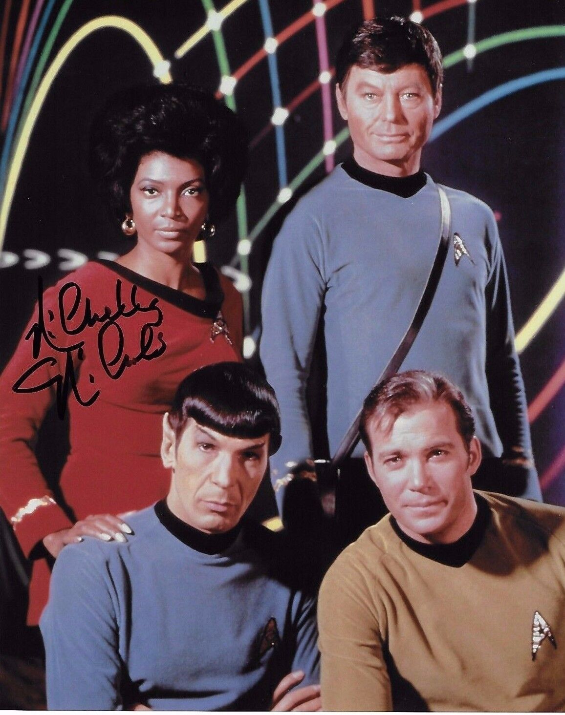 Nichelle Nichols Signed 8x10 Photo Poster painting - STAR TREK - ICONIC - RARE!!! H95