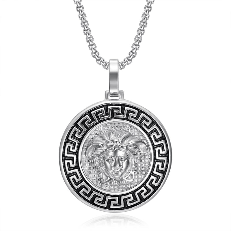 Hip-Hop Round Titanium Steel Plating 18K Gold Plated Men’s