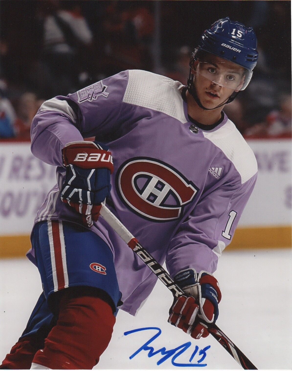 Montreal Canadiens Jesperi Kotkaniemi Signed Autographed 8x10 NHL Photo Poster painting COA #32