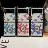Luxury Butterfly Pattern Ring Holder Protective Case For Samsung Galaxy Z Flip4 Flip3 5G
