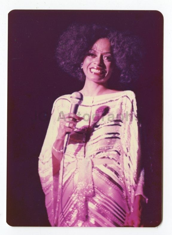 Diana Ross - Vintage Candid Photo Poster painting by Peter Warrack - Previously Unpublished