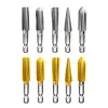 5Pcs Hex Shank Metal Grinding Drill Bits Reusable High Speed Steel Rotary Files Multi-Purpose High Speed Steel Multi-Material Carving Tool for Soft Metal Stone Carving