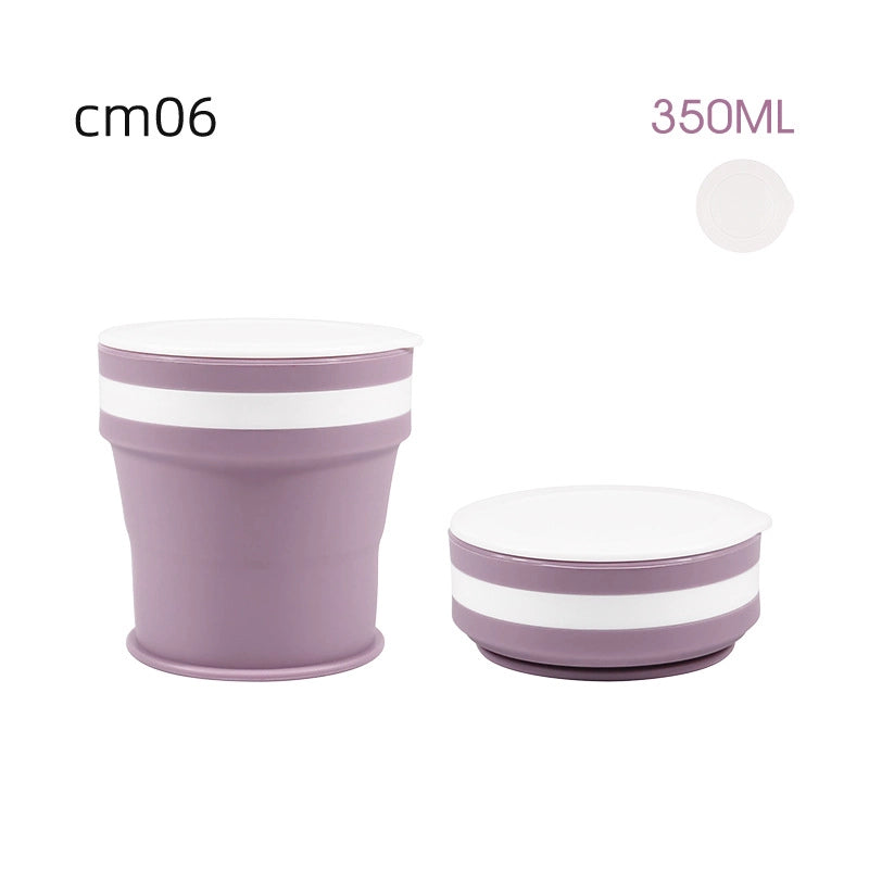 Silicone Folding Water Cup Custom Telescopic Coffee Cup Travel Camping Portable Gargle Cup Handy Cup Factory