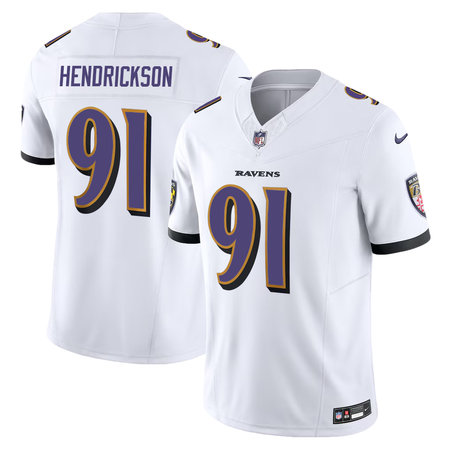 Youth Baltimore Ravens #91 Trey Hendrickson David White Vapor F.U.S.E. Limited Jersey