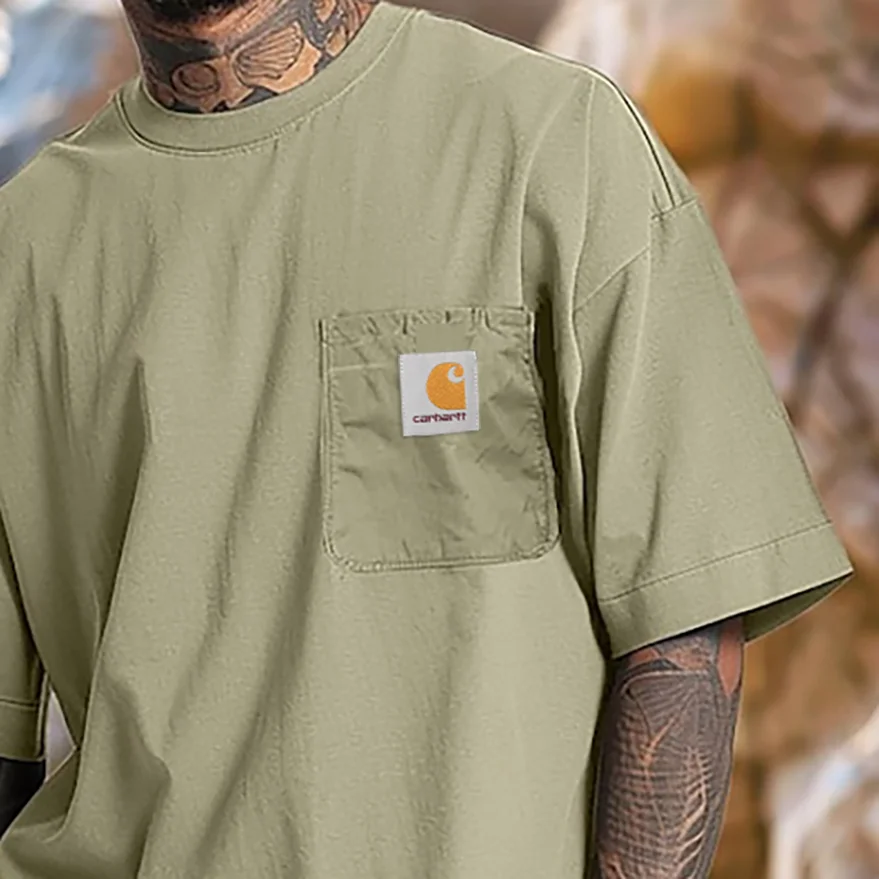 UNISEX LARGE POCKET LOGO T-SHIRT