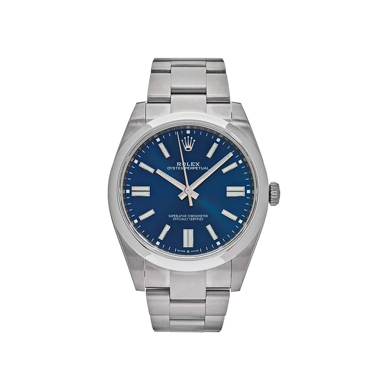 Rolex Oyster Perpetual 124300 Stainless Steel Bright Blue Dial