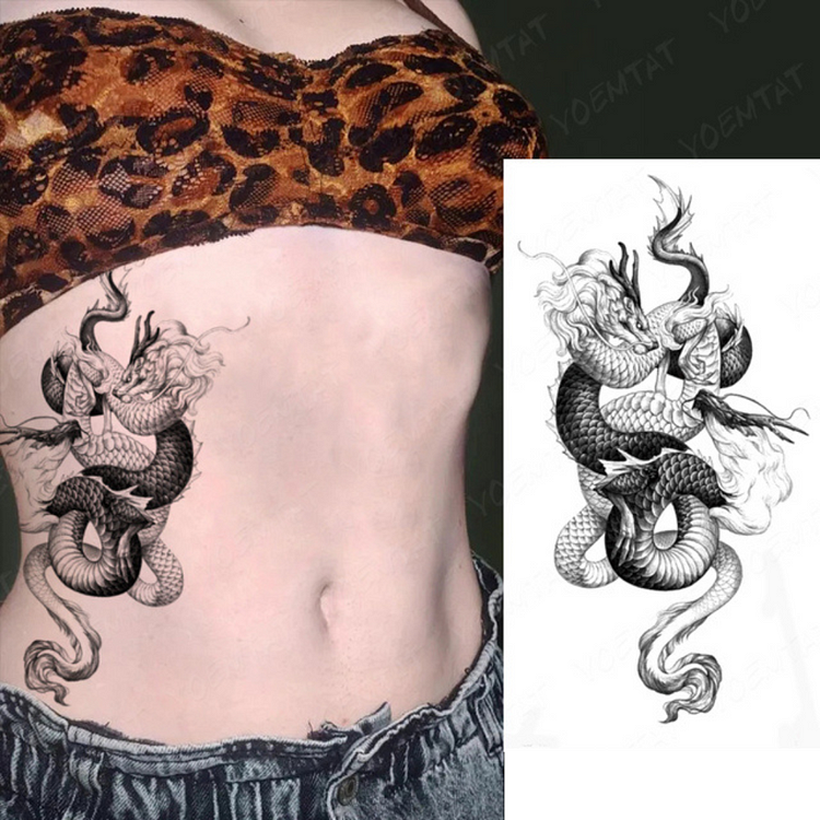 Dragon Snake back piece by WildThingsTattoo on DeviantArt