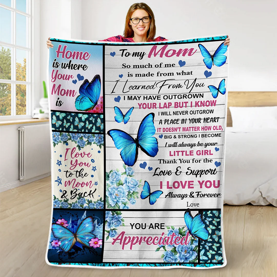 I'll Always Be Your Little Girl, Mom - Family Blanket - New Arrival, Christmas Gift For Mother From Daughter