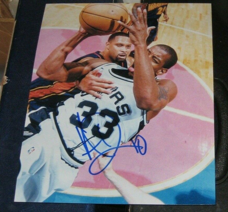 Antonio Daniels San Antonio Spurs SIGNED AUTOGRAPHED 8x10 Photo Poster painting COA Basketball