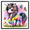 Colorful Unicorn-14CT Counted Cross Stitch 40*40cm/15.75*15.75in