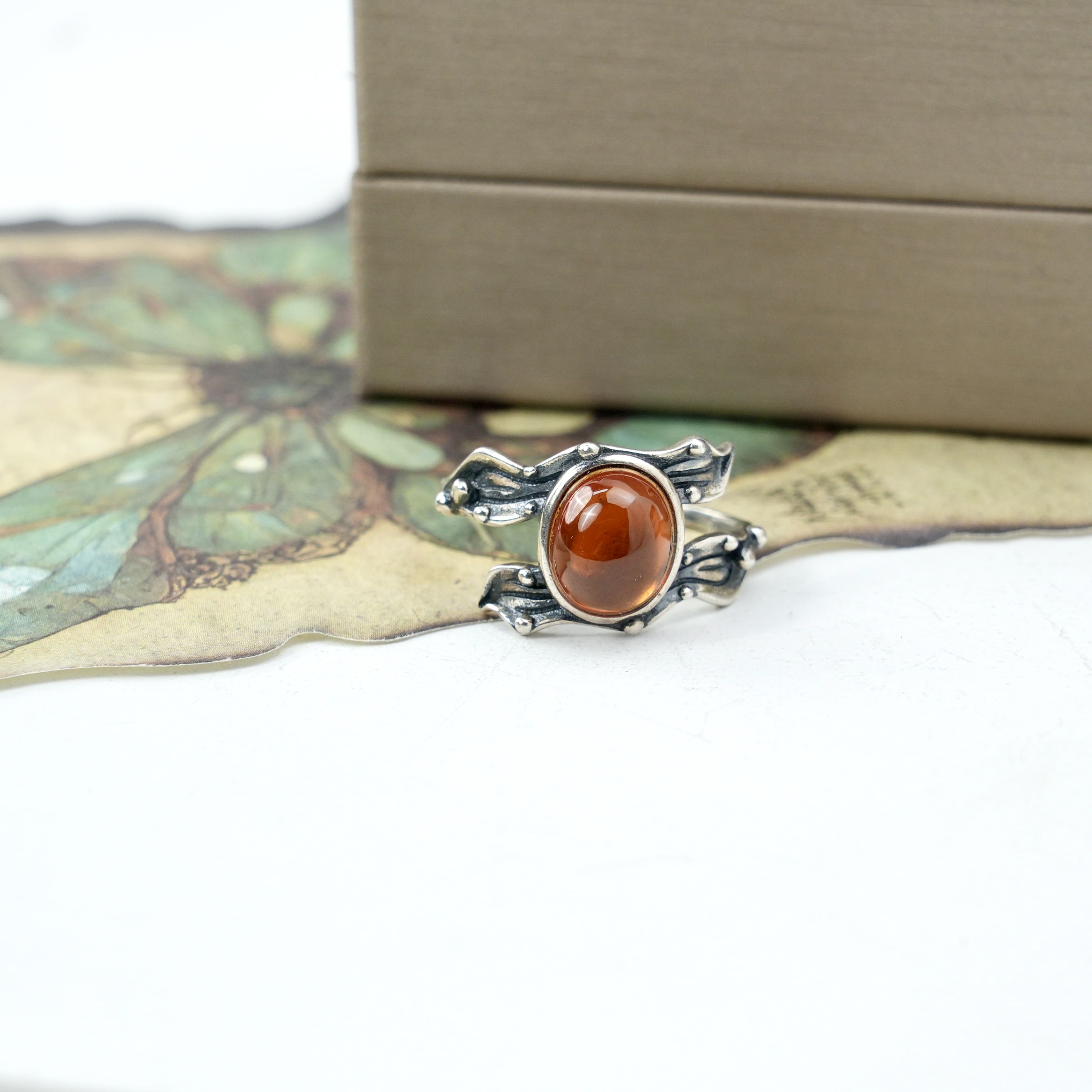 Garnet Design Ring