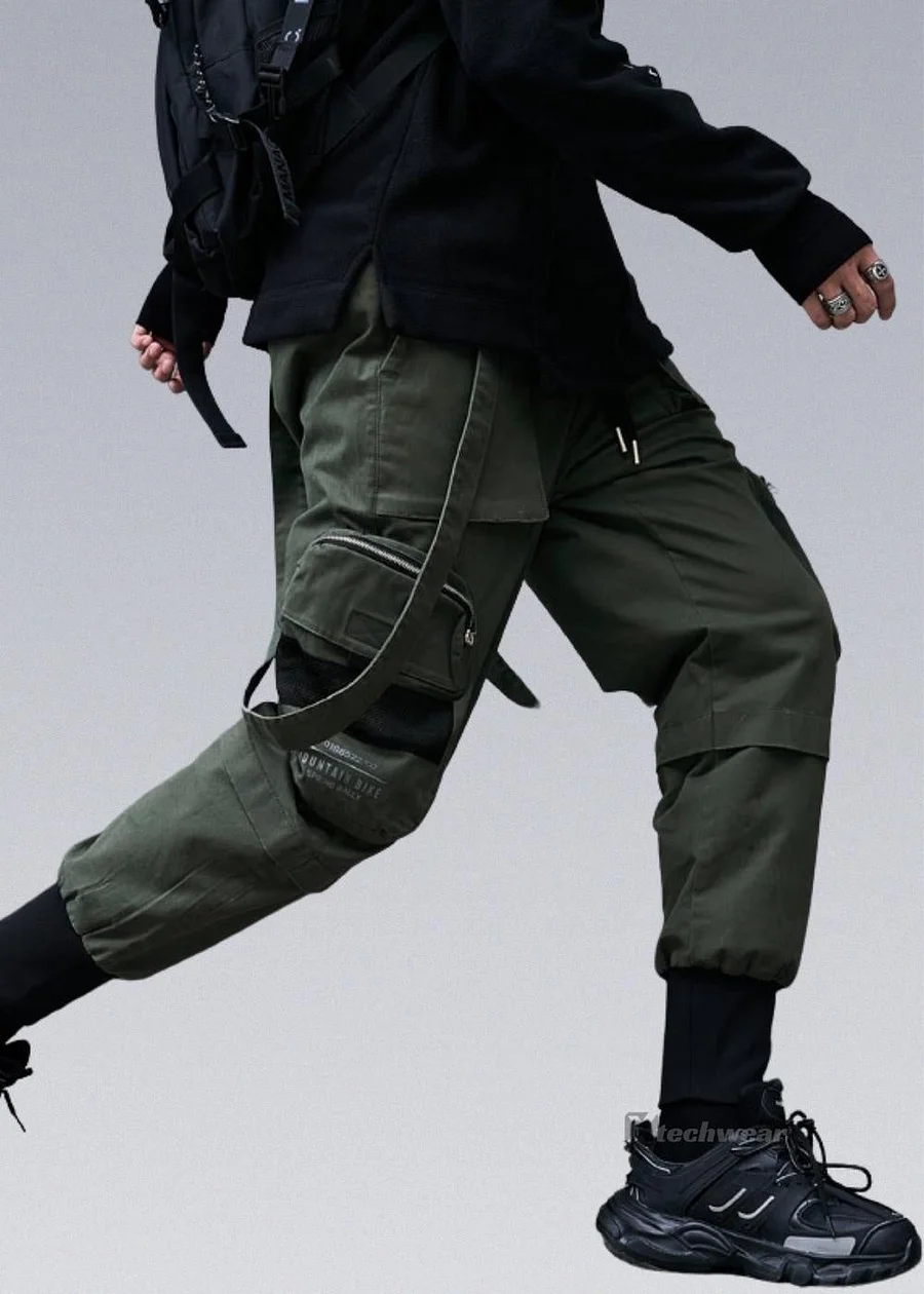 ちょっぱー Niepce Techwear Black Pants Cyberpunk Tactical Streetwear