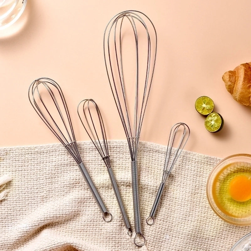 Fashion Geometry Stainless Steel Egg Beater