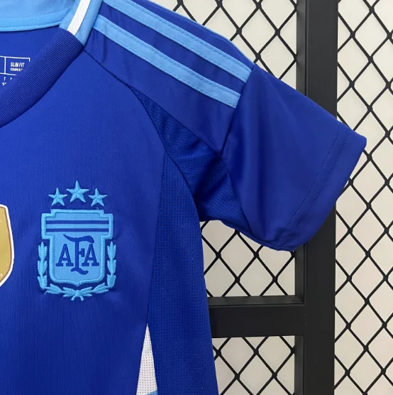 2024 Argentina Away Kids Kit Football Jersey Thai Quality