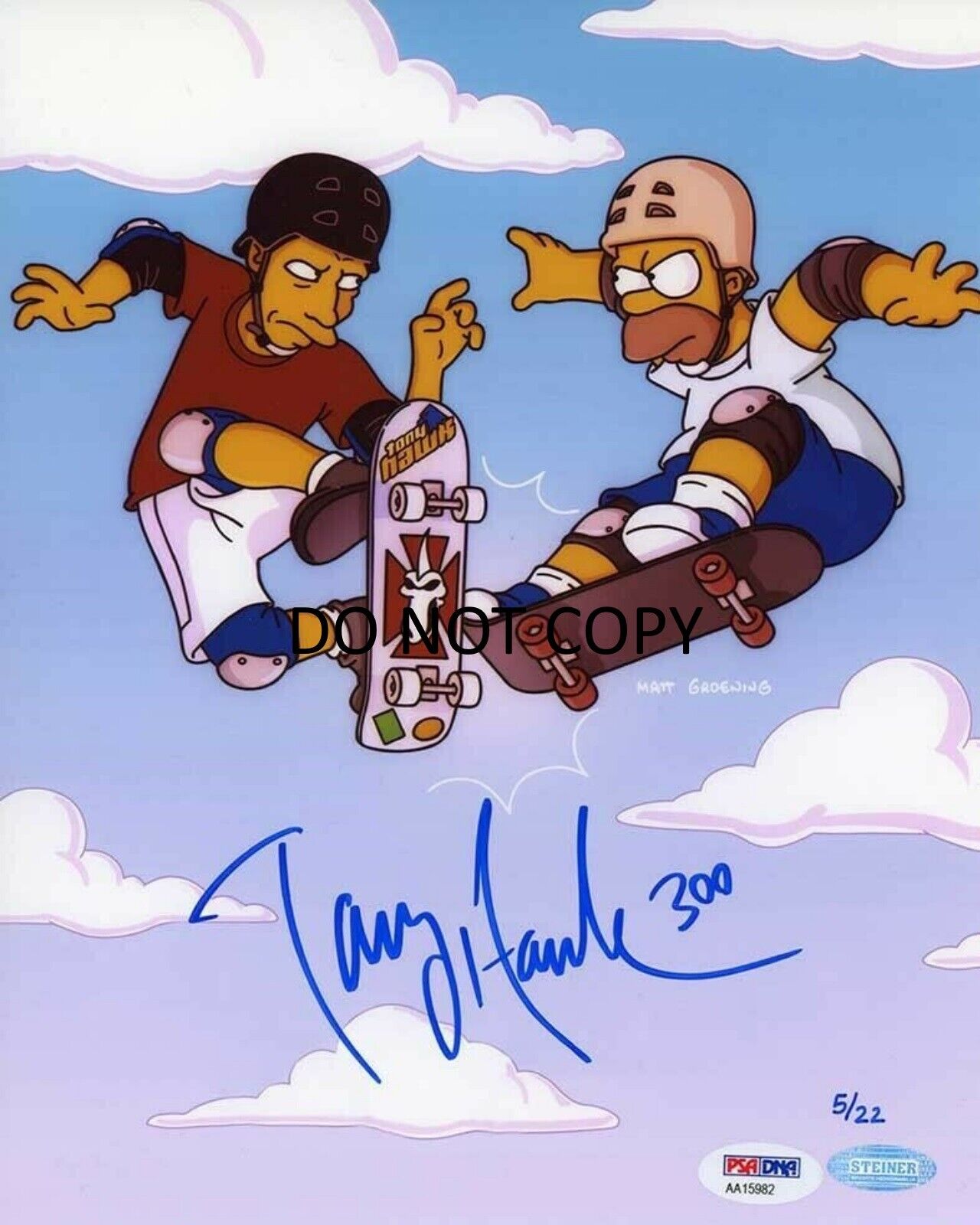 Tony Hawk The Simpsons Autographed Signed 8x10 Photo Poster painting REPRINT