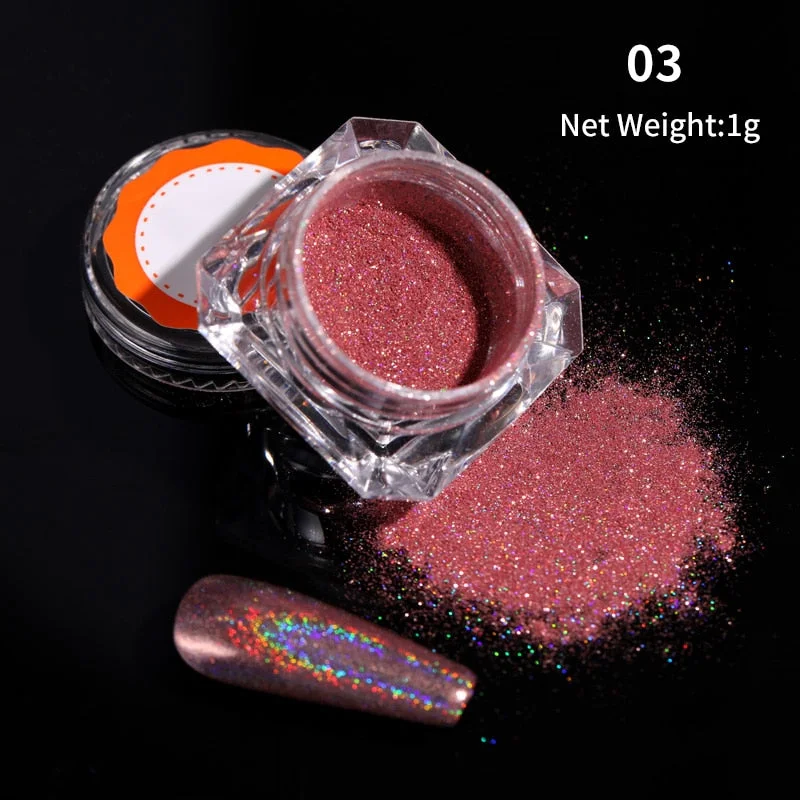 1g Glitter Nail Sequins iridescent Powder Shining Irregular 3D Hexagon Colorful Sequins Summer Popular DIY Nail Art Decoration-Nail Inspo
