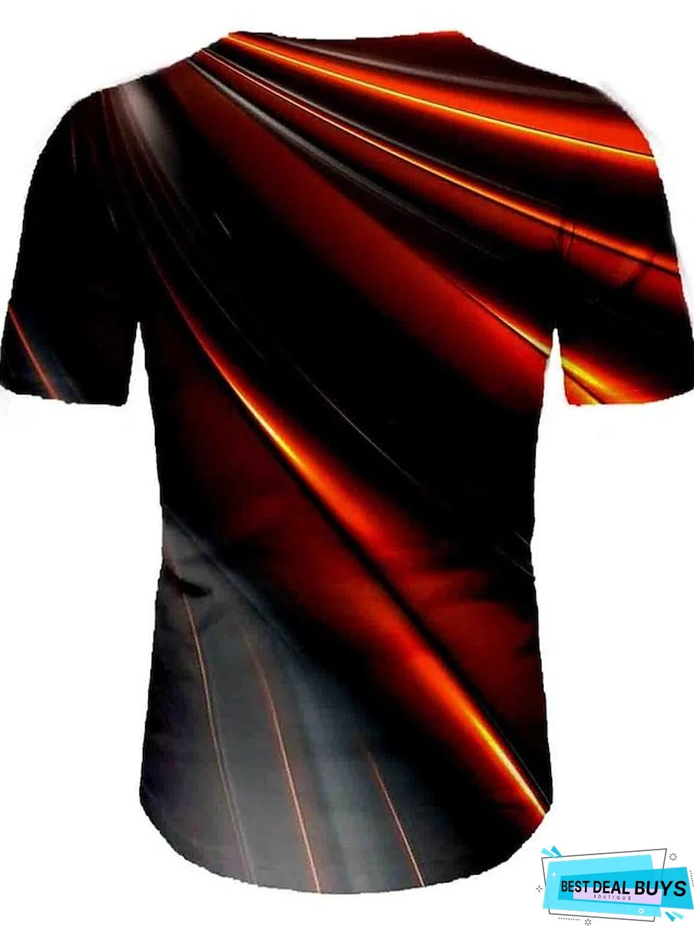 Men's T-Shirt Graphic Print Short Sleeve Daily Tops Basic Round Neck Rainbow