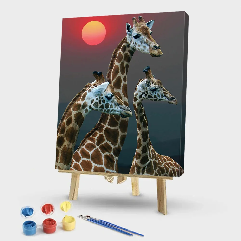 Giraffe Sun - Paint By Numbers(40*50CM)