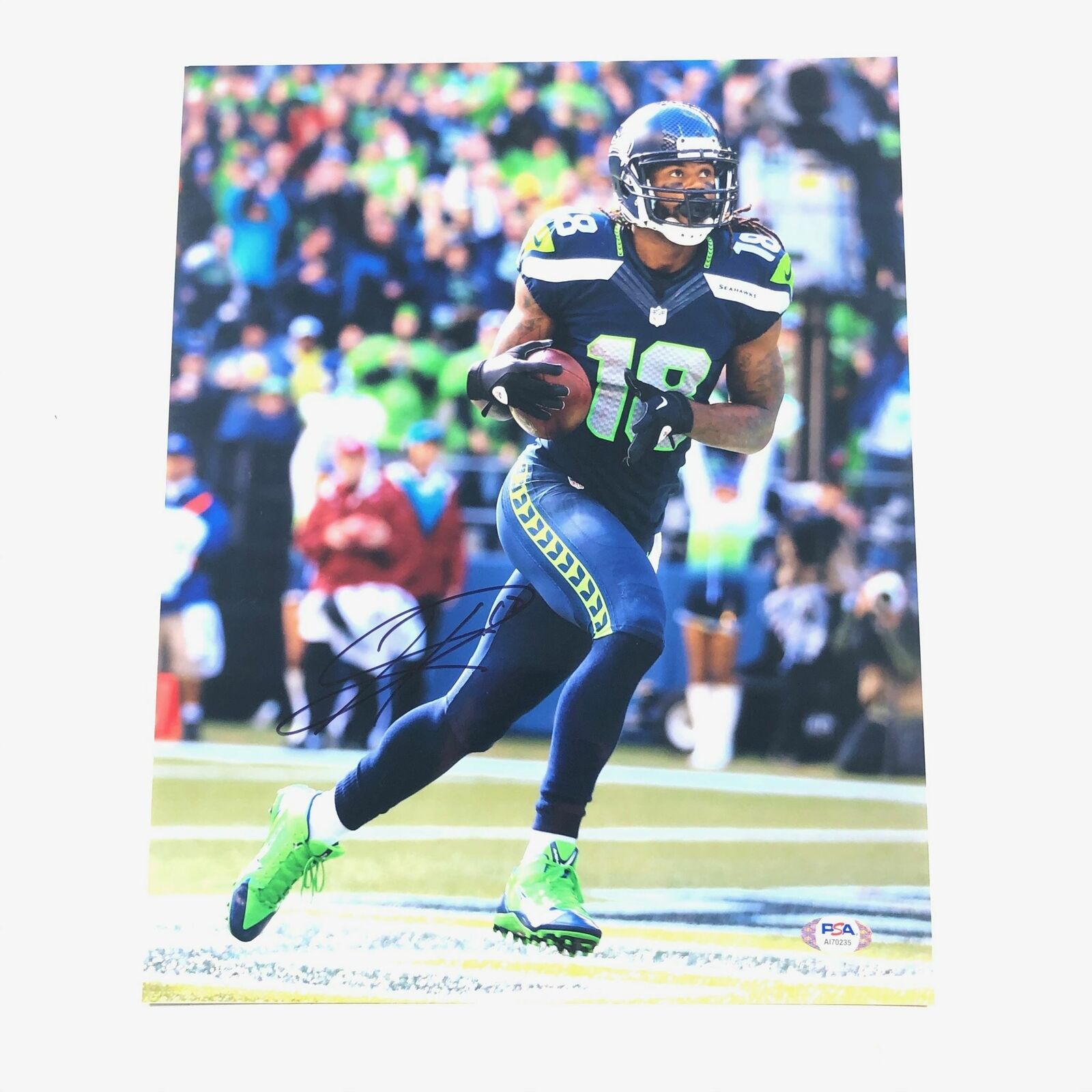 Sidney Rice signed 11x14 Photo Poster painting PSA/DNA Seattle Seahawks Autographed