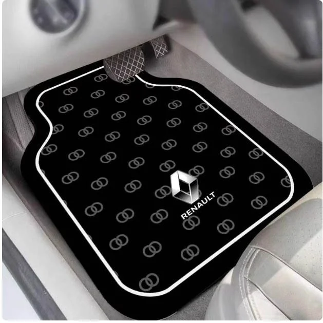 Car Foot Pads, All Seasons, Universal Dirt-Resistant And Easy-To-Maintain, Anti-Slip Mats, High-End Car Logo, Diatom Mud Foot Pads