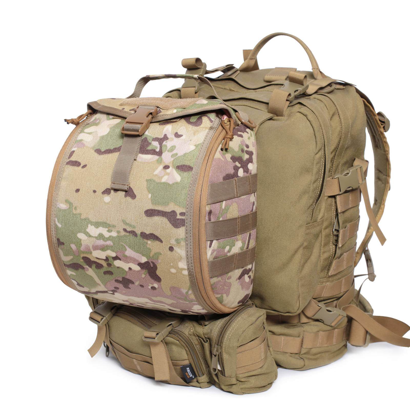 Versatile Tactical Helmet Bag with Large Capacity, Lightweight Padded