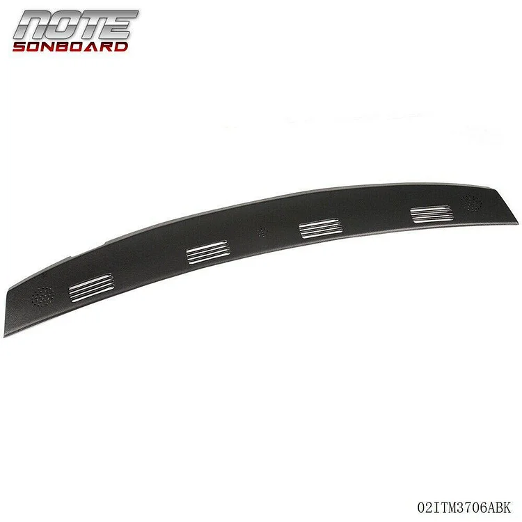 Silscvtt Black Dash Defrost Vent Grille Cover Cap Overlay Replacement for 2002-2005 Ram Truck 1500