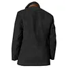 Plus Size Men Vintage Fleece Suede Blazer Double Layer Lapel Fur Leather Collar Medium Length Coats by Inlyline