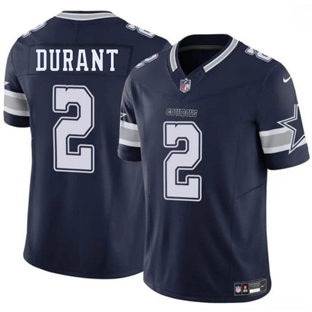 Youth Dallas Cowboys #2 Cobie Durant Navy 2026 F.U.S.E Vapor Untouchable Limited Stitched Football Jersey