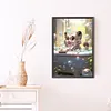 Diamond Painting -DIY Full Square Drill Bubbles and White Tiger(40x60cm)