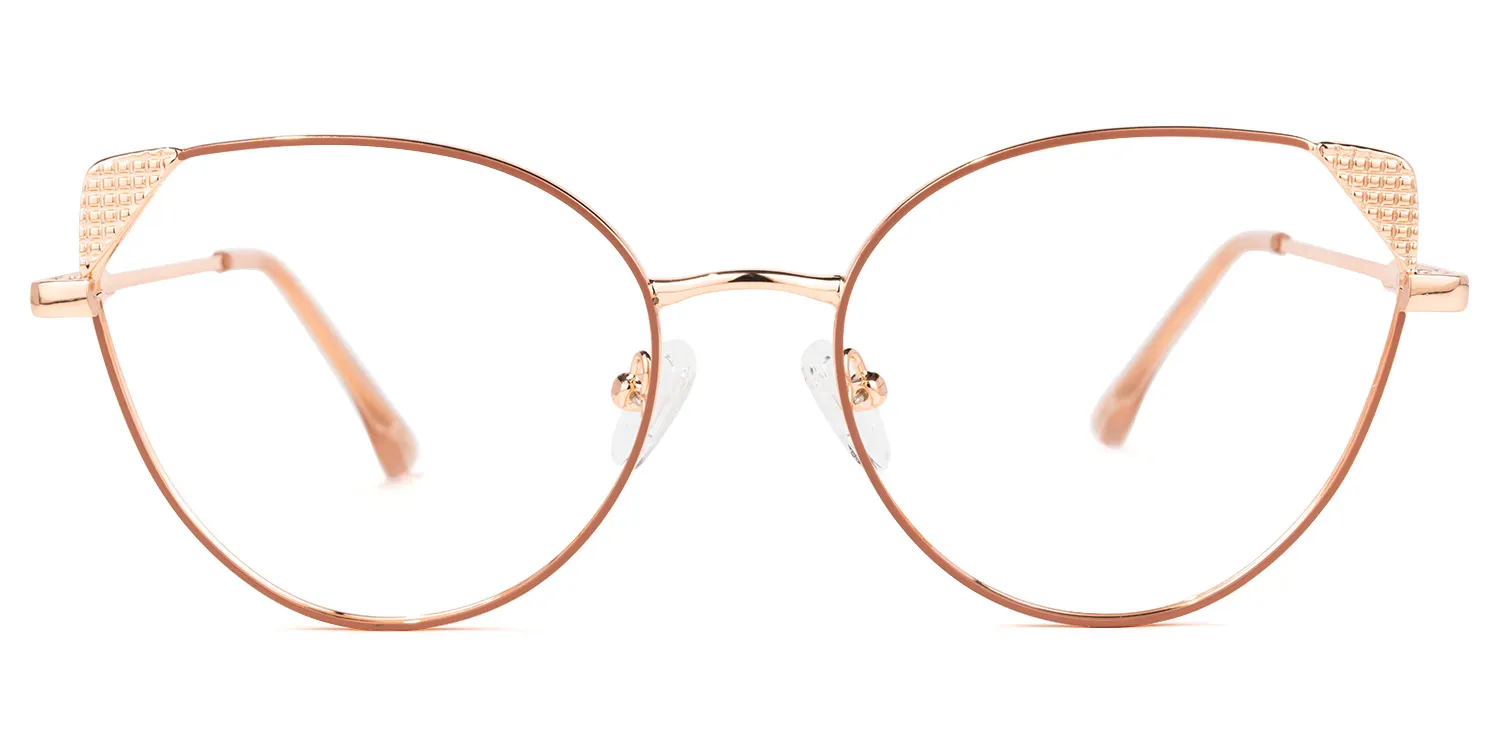 Eve Rosa-Gold Cateye Brille Rosa-Gold