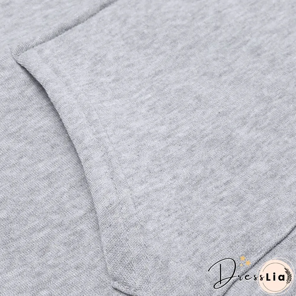 Women's Casual Dress Outdoor Sports Pullover Pocket Hooded Slim Dress