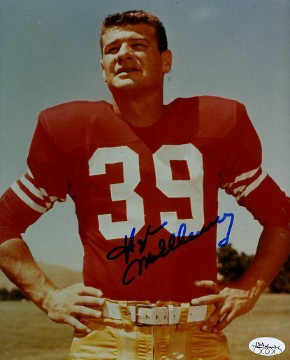 Hugh Mcelhenny 49ers Signed Jsa Cert Sticker 8x10 Photo Poster painting Authentic Autograph