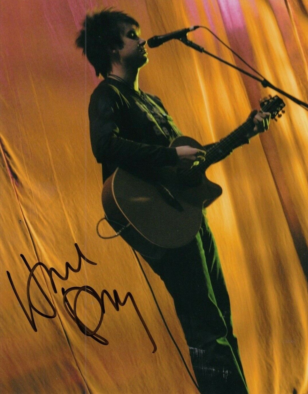 HOWIE DAY signed (COLLIDE) Music Singer 8X10 Photo Poster painting *Longest Night* W/COA #7