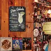 Alcool - Panneaux en &eacute;tain m&eacute;tallique(20*30cm/30*40cm)