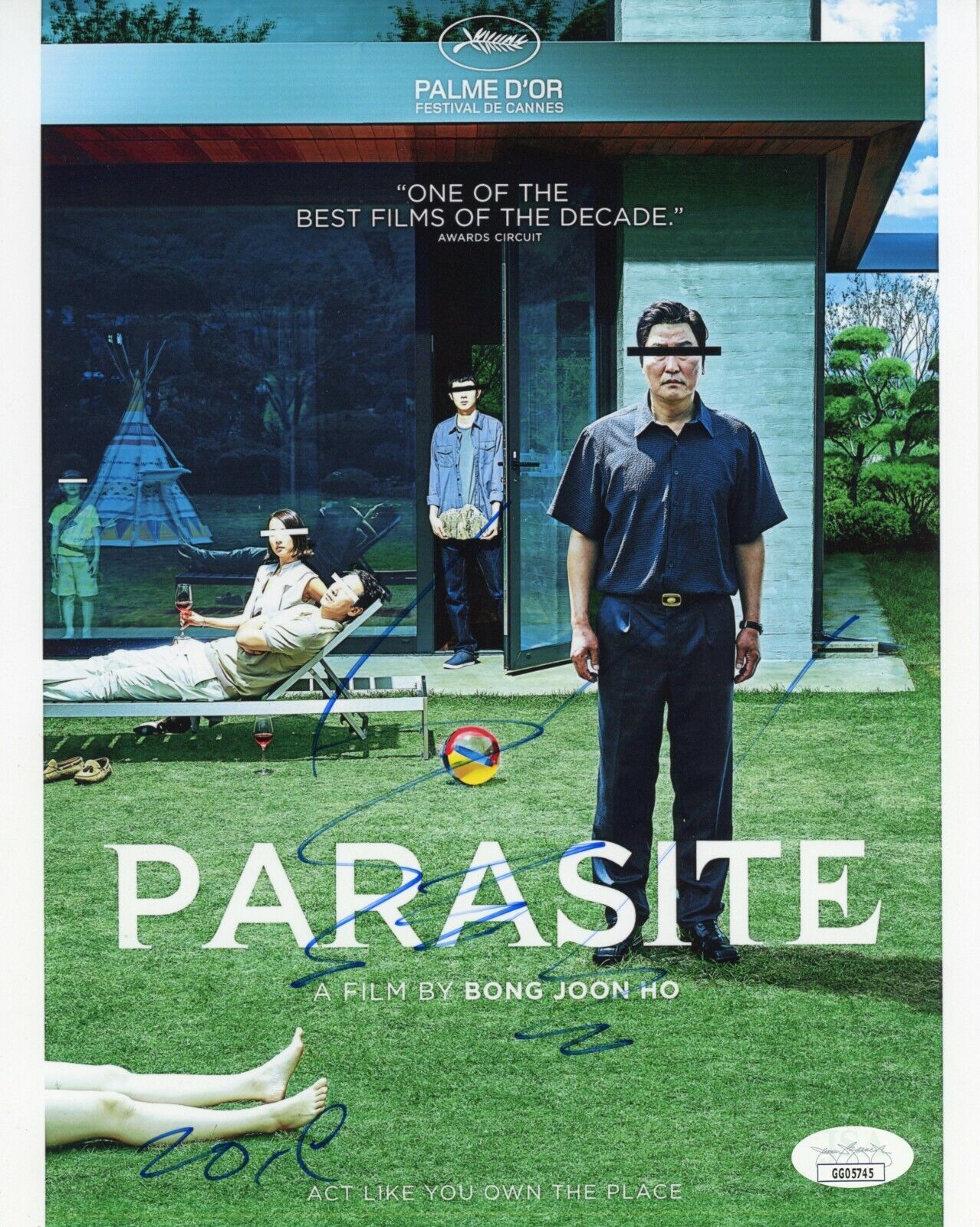 ~ BONG JOON HO Authentic Hand-Signed Parasite ~ Director