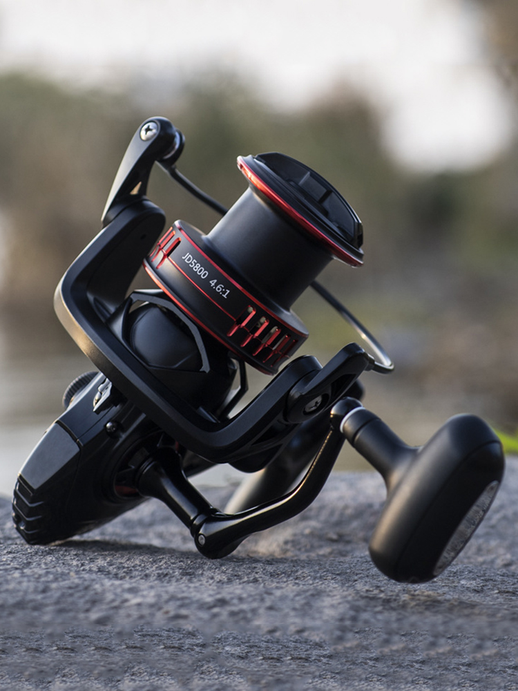 

Metal Spool Fishing Reel Max Drag 12kg Spinning Long Casting Wheels Tackle, Jd7800, 501 Original