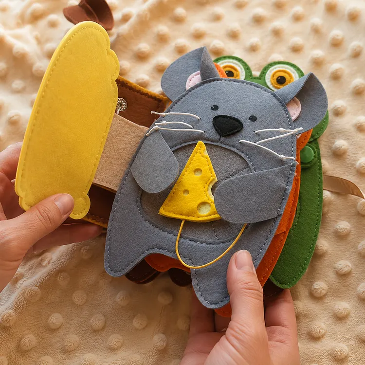 Sensory Animal Felt Book Sewing Template &ndash; With Instructions