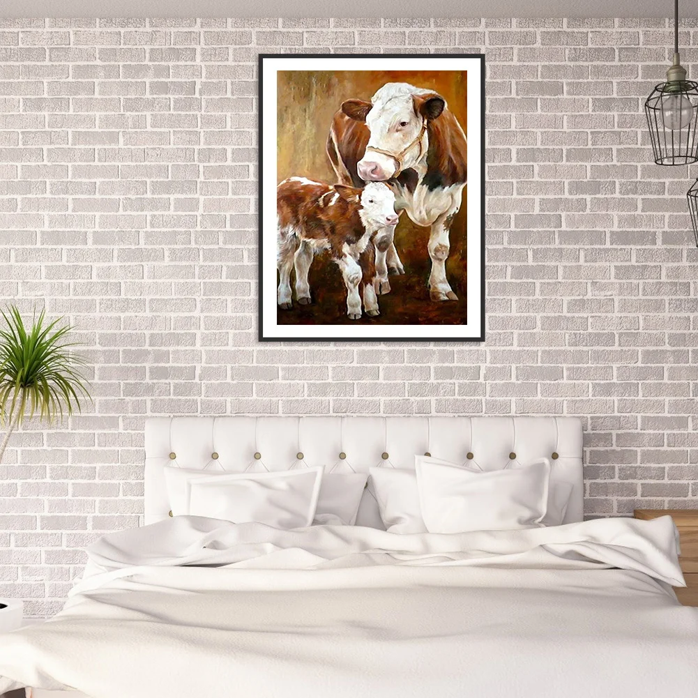 Diamond Painting - Full Round Drill - Cow(30*40cm)