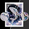 Diamond Painting-DIY Special Shaped Drill Pearl Painting Whale(30x40cm)