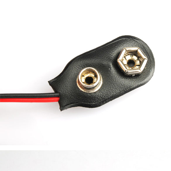 

20Pcs 9V Battery Snap-on Connector Clip With Wire Holder Cable Leads Cord, 501 Original