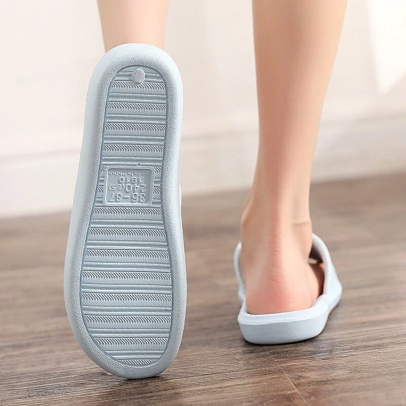 2021 New Slippers Female Indoor Household Simple Bathroom Bath Non-Slip EVA Sole Sandals And Slippers Summer Men's Home Shoes
