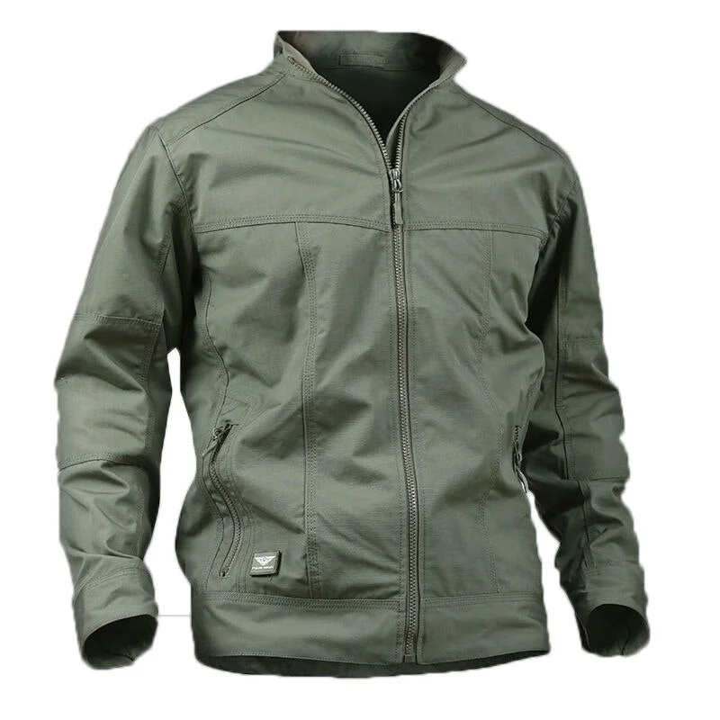 Aonga Black Friday Sales 2025 New Spring Men's Tactical Field Bomber Jacket Light Military Clothes Special Force Jackets Fall Casual Male Slim Pilot Coat aonga
