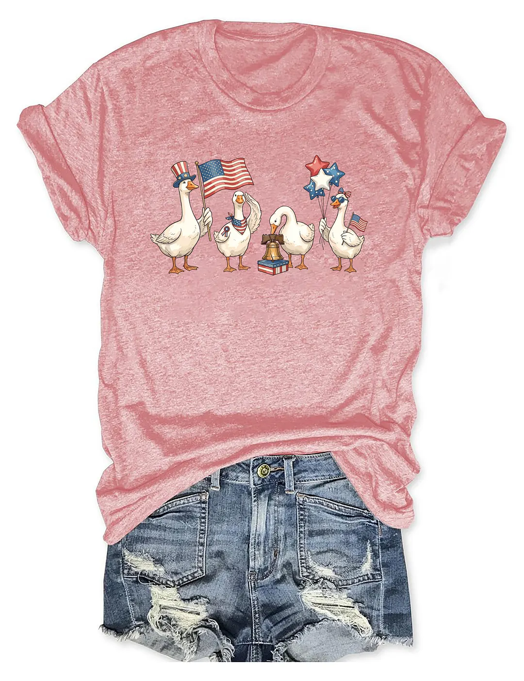 American Patriotic Goose T-shirt