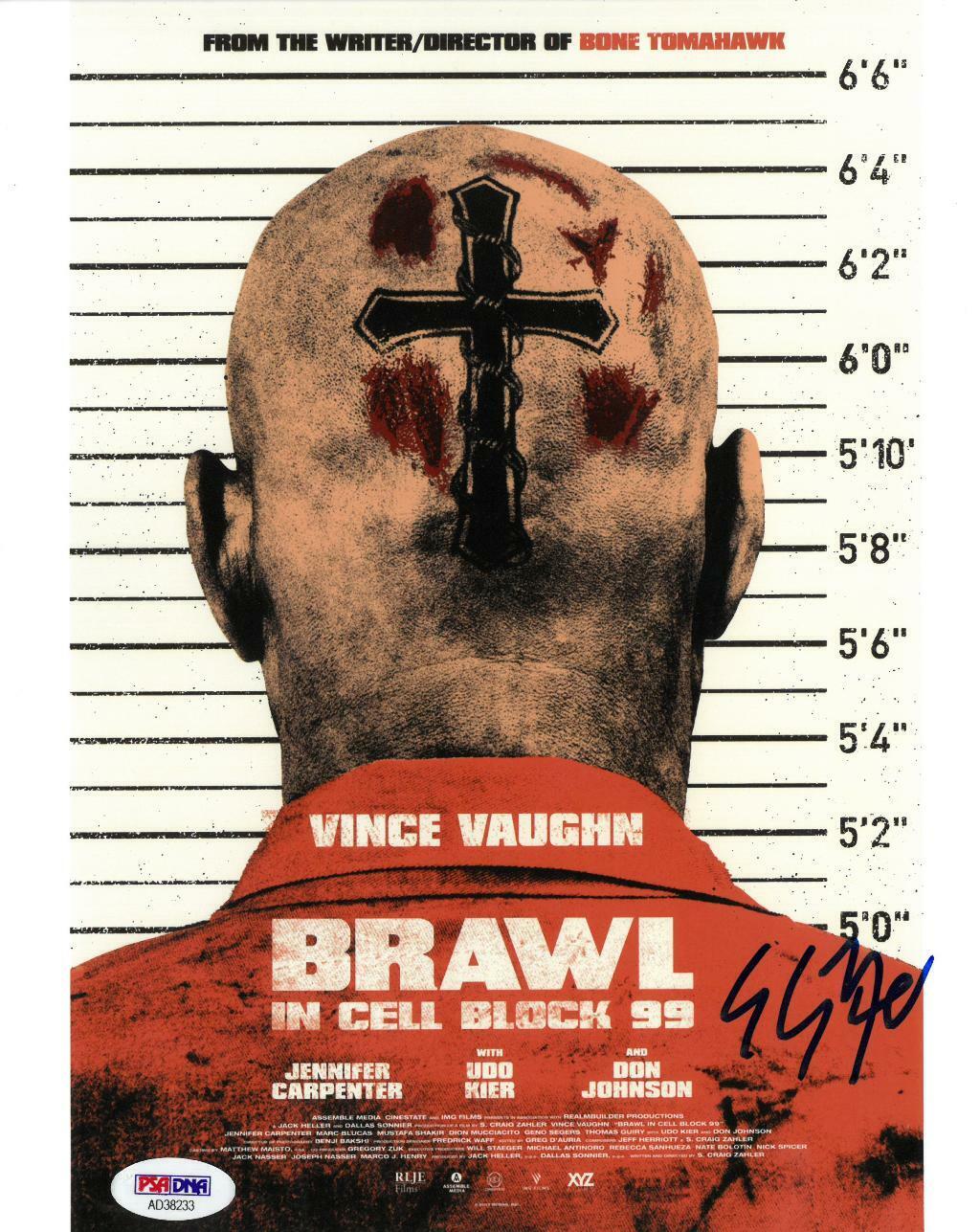 S. Craig Zahler Signed Brawl in Cell Block 99 Auto 8x10 Photo Poster painting PSA/DNA #AD38233