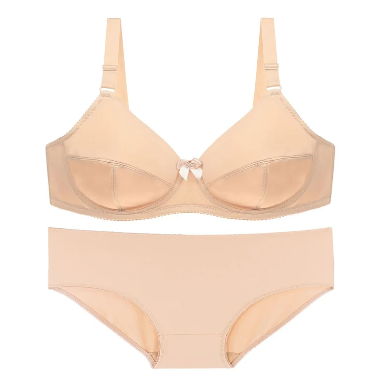 Comfortable Breathable Large Cup Bra Set