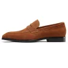 Handmade Mens Casual Suede Leather Loafers Shoes